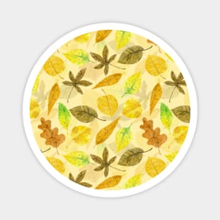 Autumn pattern watercolor 2 Magnet